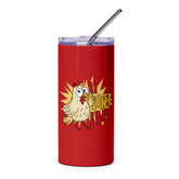 Funny Chicken Design Red Tumbler Cup Drinkware product type